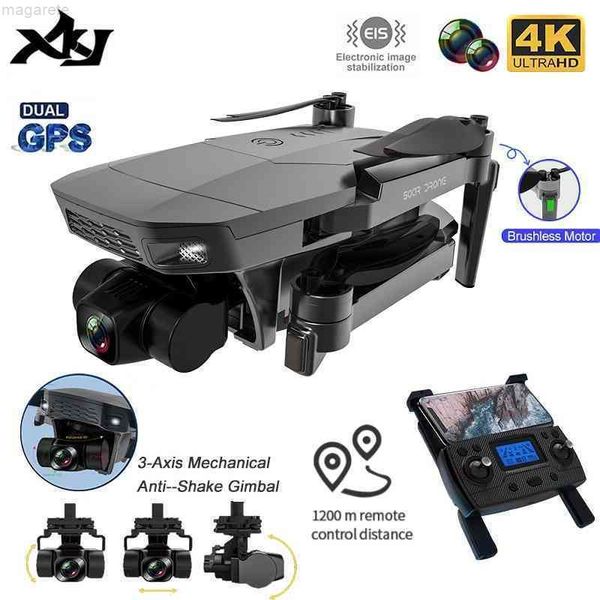 

xkj-sg907max uav with gps, 4k, hd, dual cameras, 5g, professional aerial pgraphy, brushless motor, rc folding 4wd