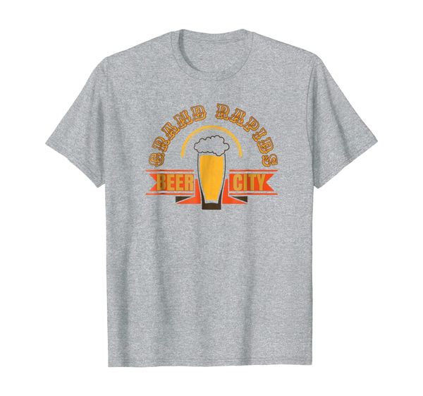 

grand rapids michigan beer city t-shirt beer drinker shirt, White;black