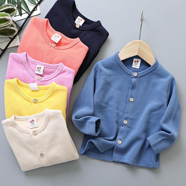 

hoodies & sweatshirts 2021 spring autumn winter knitted cardigan sweater baby children clothing boys girls sweaters kids wear boy girl cloth, Black