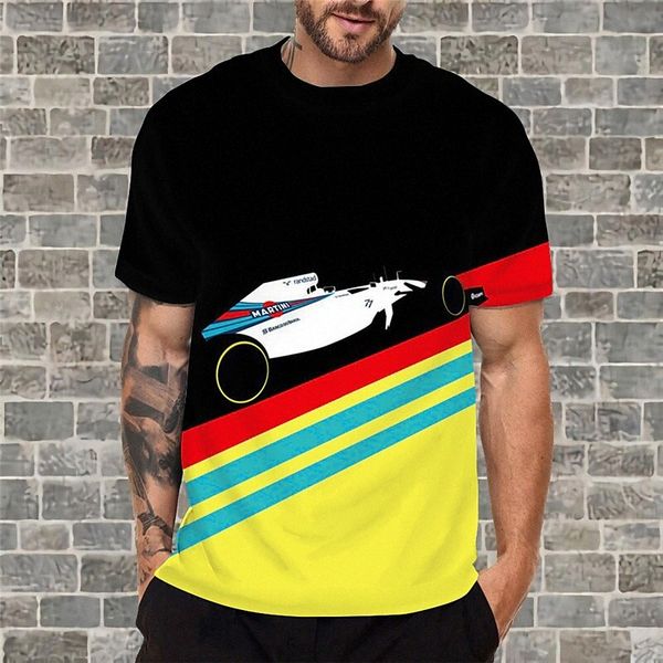 

men's t shirt 3d print graphic color block car crew neck daily sports print short sleeve casual classic designer big and tall yellow x, White;black