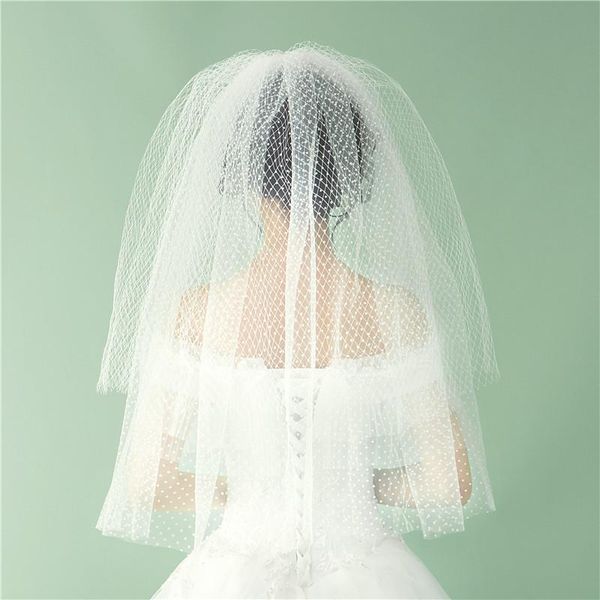 

bridal veils 2021 white ivory weeding with comb net tulle two layers fingertip bride accessories veil welon veu de noiva long, Black