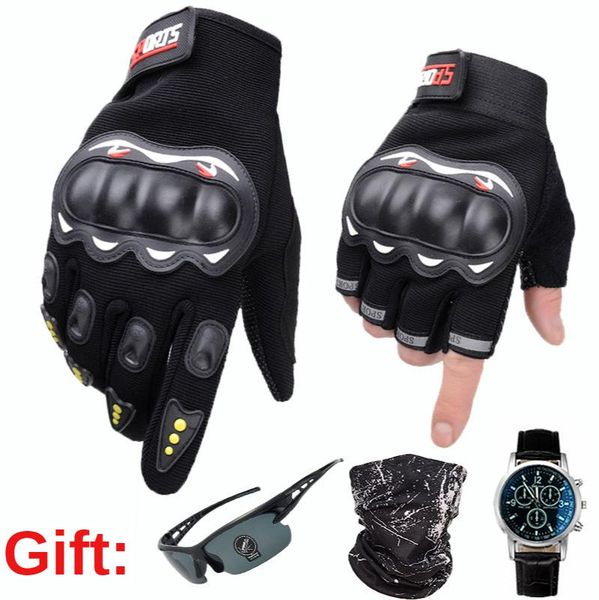 

cycling gloves 1 pairs gel mountain bike sports full & half finger motorcycle men women tactical, Black