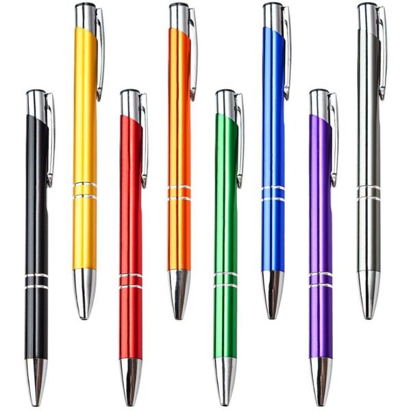 

ballpoint pens stationery promotion metal ball pen with logo advertising wholesale personalized, Blue;orange