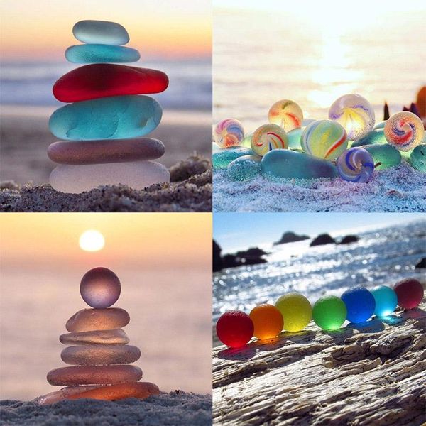 

diamond painting 5d diy cross stitch seaside embroidery mosaic handmade full square round drill wall decor craft gift