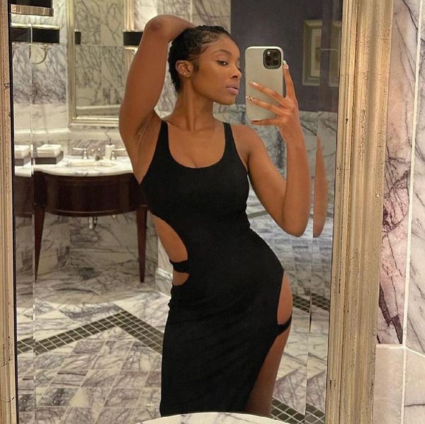 

casual dresses glamm lady maxi long party dress women backless summer bodycon hollow out club elegant fashion 2021, Black;gray