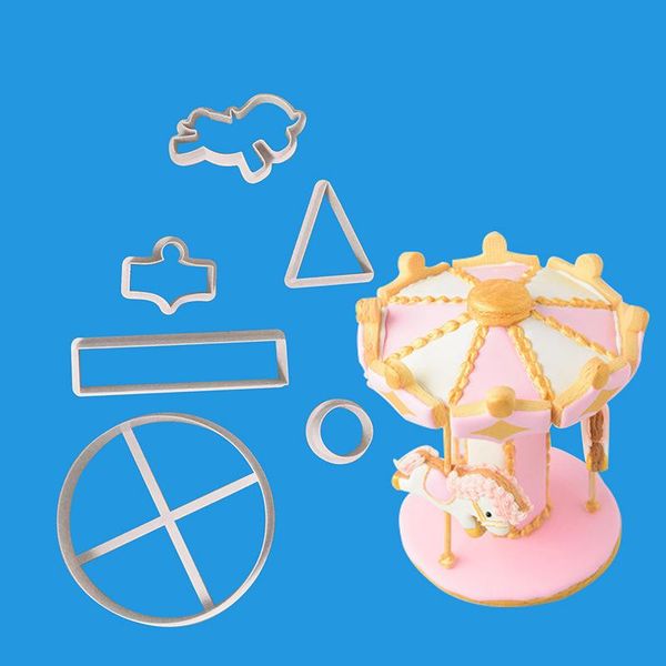 

baking & pastry tools 6 pcset carousel cookie cutter fondant cake decorating for cakes er mold sugarcraft