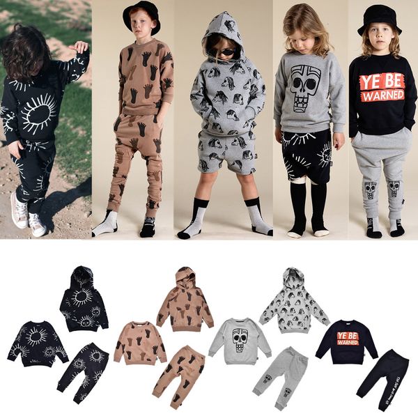 

2021 new autumn kids clothes little man happy toddler girl sweatshirt pants thanksgiving girls christmas outfit baby boys outfits rzmp, White