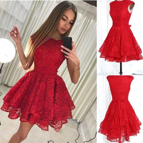 

party dresses red cocktail 2022 a-line cap sleeves short mini lace elegant homecoming, White;black