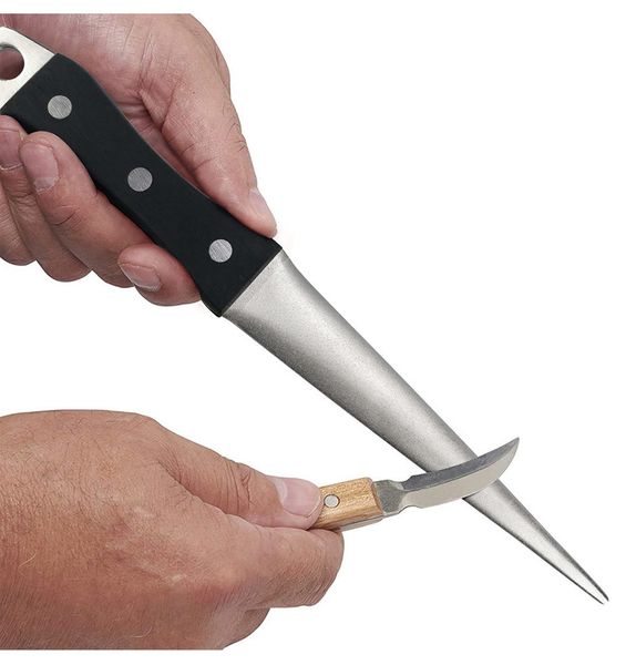 Diamant-Kegelfeilenschärfer zum Schärfen gebogener Oberfläche für Messer, Scheren, Schleifstab, Küchenschleifwerkzeug