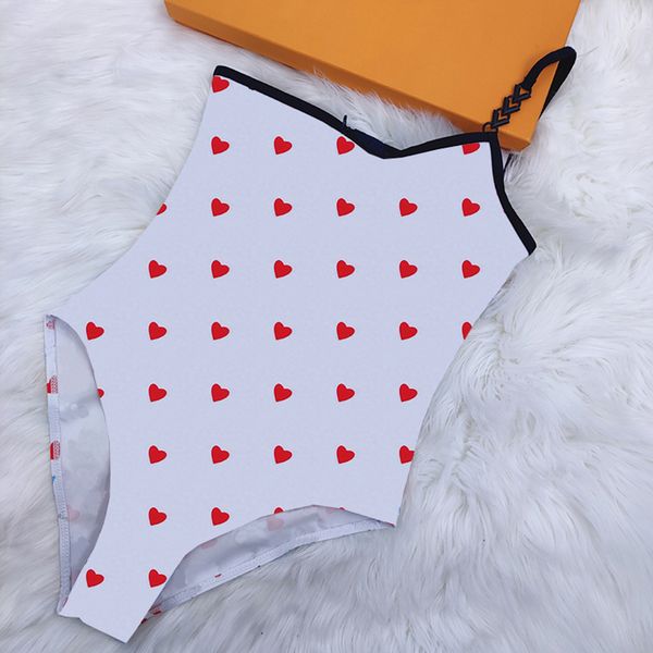 

one shoulder swimwear women split backless swimsuit personality letter pattern printed bathing suit, White;black