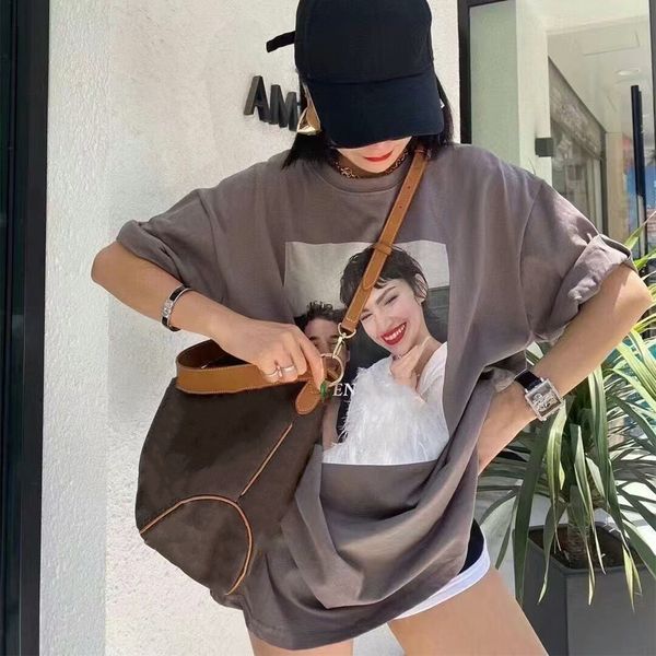 

retro 2021 designers crossbody shopping bags luxury purses handbags lady casual totes large capacity shoulder bag printed flowers l21060701