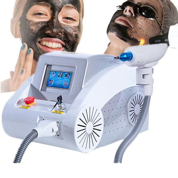Portátil q switch nd yag laser tatuagem remoção de vasos sanguíneos remoção 1064nm 532nm sobrancelha lavar a máquina de preto boneca branca