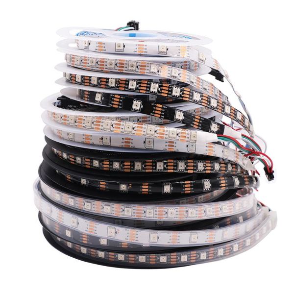 

led strip light addressable tape 5m 30led 60led waterproof pixel break-point continuous transmission strips