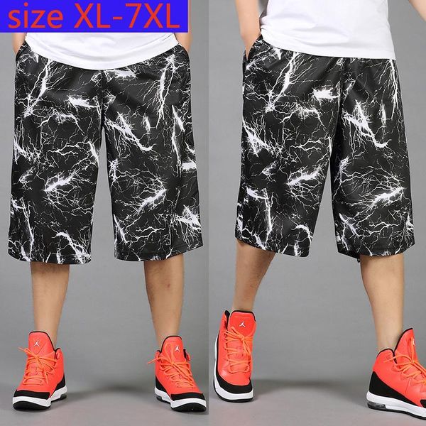

new arrival fashion large oversized men loose summer print mens shorts plus size xl 2xl 3xl 4xl 5xl 6xl 7xl, White;black