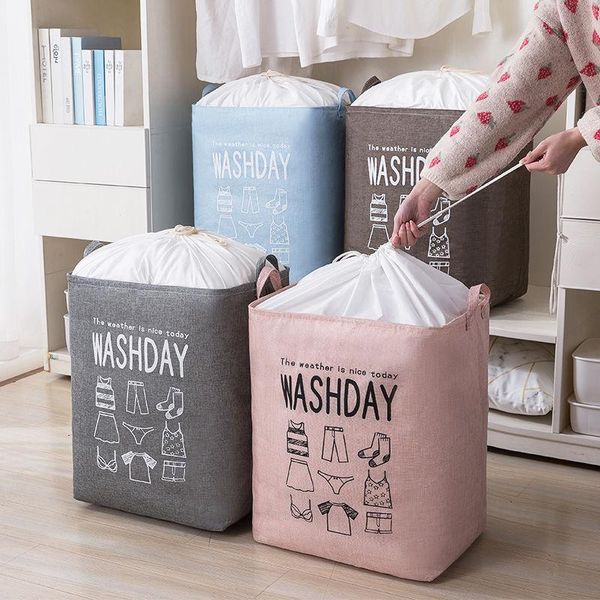 

laundry bags 1pc style large capacity storage bag, bag , cotton washing basket