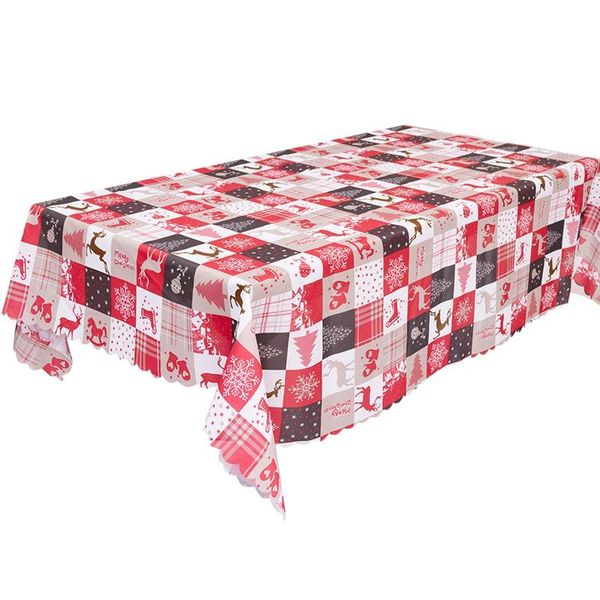 

table cloth christmas tablecloth, xmas printed dining room kitchen rectangular cover, 56inch x 70inch