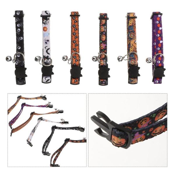 

cat collars & leads 6pcs creative pet collar adjustable necklace mixed type
