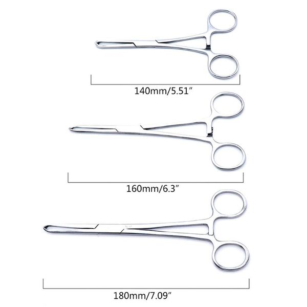 

eyebrow tools & stencils 14/16/18cm hand tool hemostatic forceps pet hair clamp fishing locking pliers stainless steel epilation ergonomic h