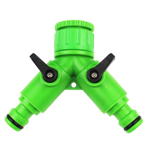 

watering equipments green plastic garden tap irrigation valve connector switch three water connection faucet diverter way t1f6