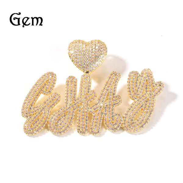 

hip hop gummy jewelry ins new love button double grass letter necklace creative necklace, Silver