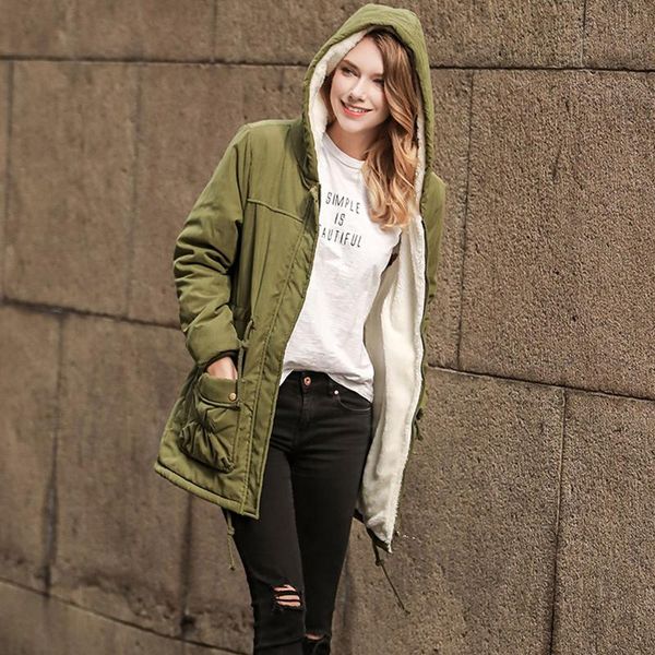 

women's jackets winter woman coats plus size cotton female jacket hooded fashion coat women big tie slim parka elegant ioqrcjv t169, Black;brown