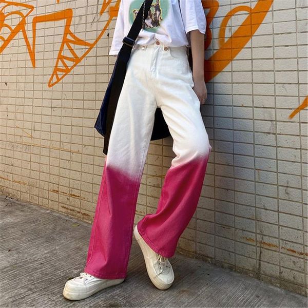 

women's pants & capris cool patchwork jeans men teens fashion retro baggy harajuku summer high street casual hip hop pant streetwear ma, Black;white