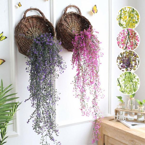 

decorative flowers & wreaths artifical hanging fake ivy vine garland plant home birthday party decorations wedding engagement anniversary