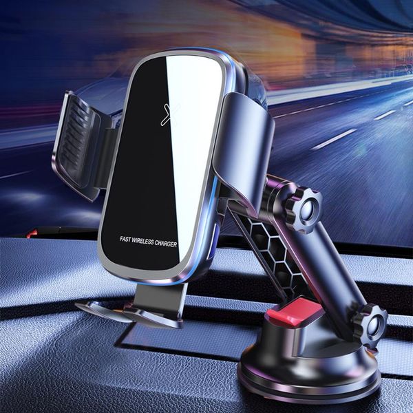 

15w wireless charger car mount for air vent mount car phone holder intelligent infrared fast wireless charging charger
