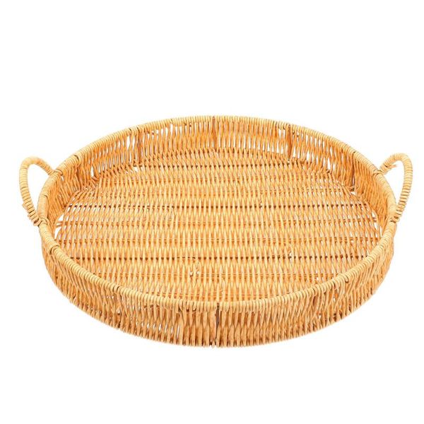 

storage baskets 1pc lifelike rattan woven basket practical tea table sundries
