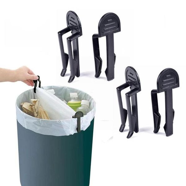 

bag clips 2pc/set garbage clip waste bin trash fixed lock slip-proof sealing can home organizer holder ga i0b3