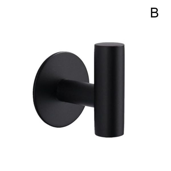 

1pcs bathroom hooks for kitchen door wall hanger wall stainless accesorios robe towel home steel hooks hook hanger i0u2