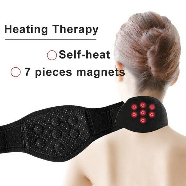 

neck protecter pain relief belt warming neck brace magnetic therapy cervical vertebra self heating neck support strap m2