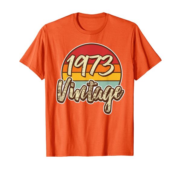 

classic vintage 46th birthday t shirt 46 years old 1973, White;black