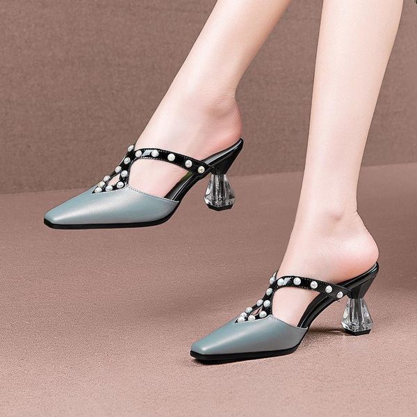 

dress shoes cresfimix women fashion peep toe spring & summer heel for night club lady casual crystal heels a9563, Black