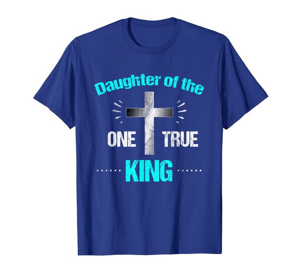 

christian shirt daughter one true king jesus god tshirt, White;black