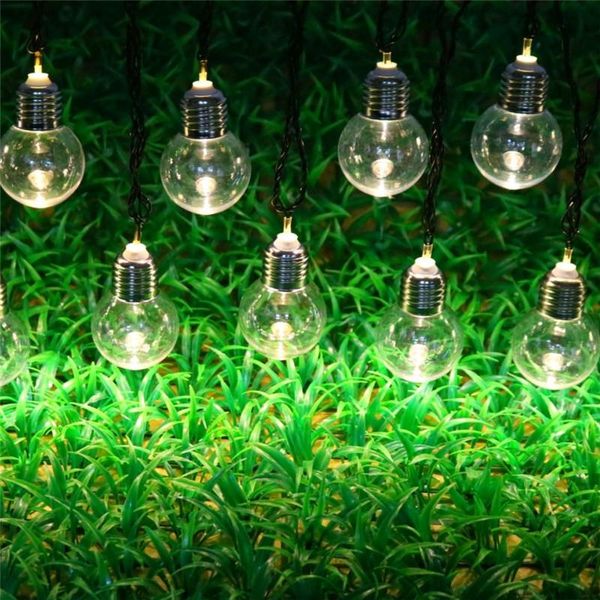 

10/20/30 led solar bulb string outdoor waterproof garden fairy lights string christmas wedding party patio solar light decor