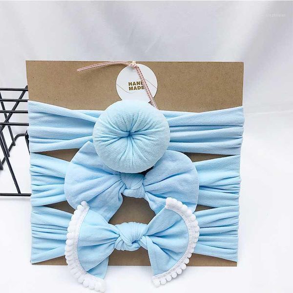 

hair accessories baby headband for kids girls children print nylon bowknot bands infant turban born girl 3pcs/lot1, Slivery;white