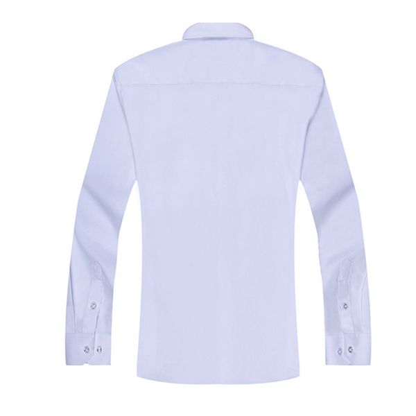 

business men's long short sleeve slim fit professional shirt, White;black