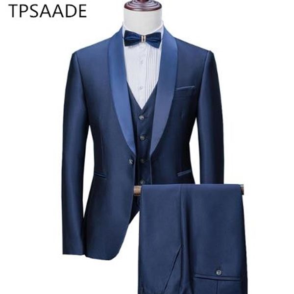 

men's suits & blazers 3 pieces (jacket + waistcoat) classic men's suit slim fit groom dress men choose blazer n5nx, White;black