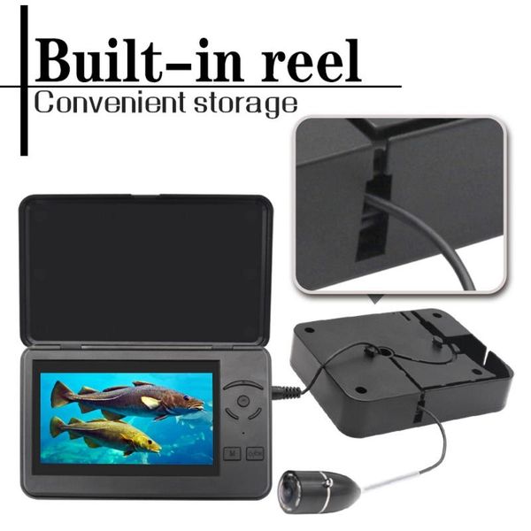 

fish finder ice fishing boat sounder hd anchor with video outdoor underwater camera 4.3-inch high-definition display