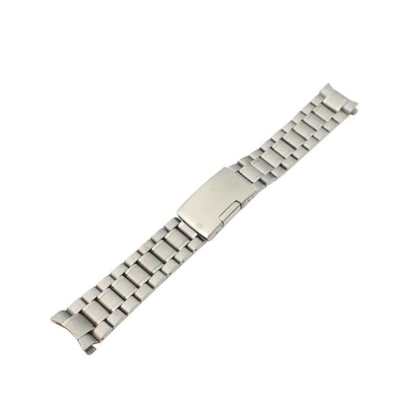 

watch bands 18/19/20/22mm men watchband stainless steel solid links arc degree strap bracelet ik88, Black;brown