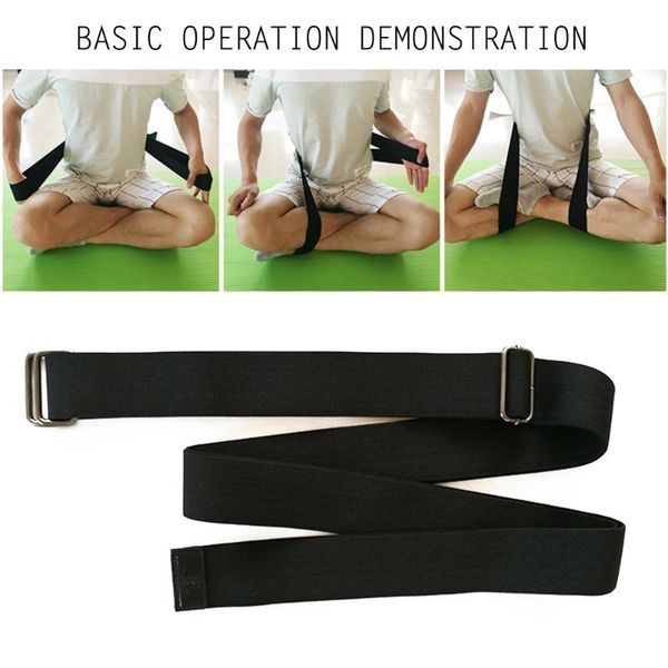 

resistance bands 200cm comfortable sitting training lotus asana position stretch elastic posture support strap meditation yoga seat belt por