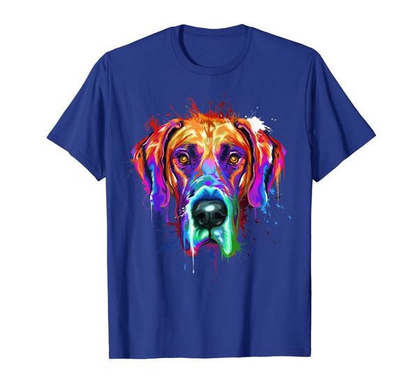 

splash art great dane t-shirt | dane puppy lover gifts, White;black