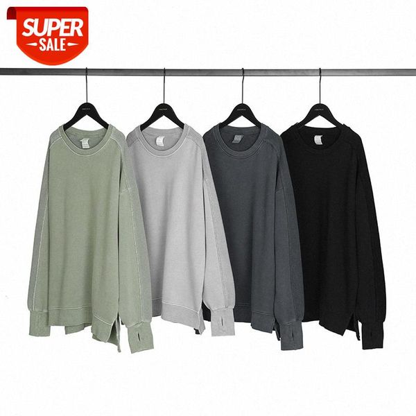 

street ninja sleeve sweater men and women oversize retro washed make old jackets #8d3d, Black