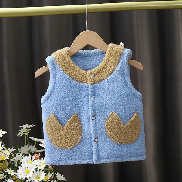 

waistcoat vest for born children sleeveless jacket baby girl boy plush in autumn toddler winter clothes, Camo