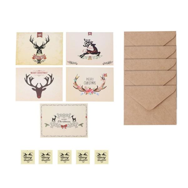 

greeting cards 5 sets blessing card envelope set wish for party christmas holiday