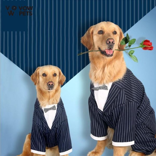 

dog apparel pet clothes big striped tie suit supplies vow pets 2021