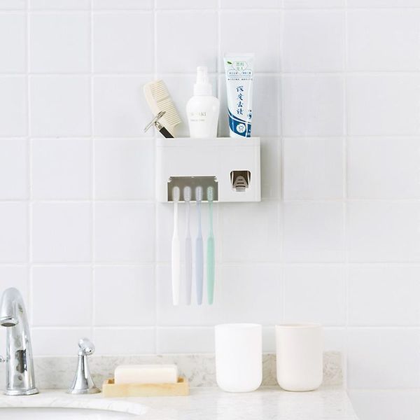

toothbrush holders multifunctional tooth brush holder automatic toothpaste dispenser multifunction storage box 2