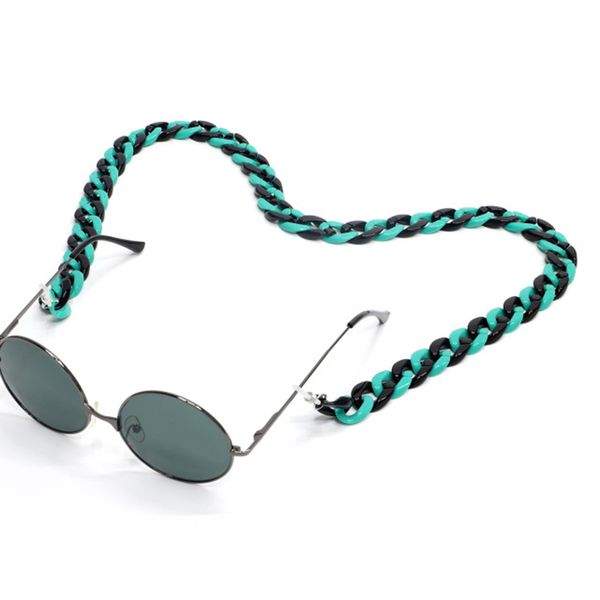 

new color acrylic sunglasses chain for women vintage reading glasses hanging neck chain anti-slip cord holder straps