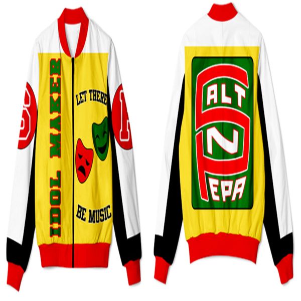 

7 styl real american us size salt-n-pepa-8-ball 3d sublimation printing plus size 3xl 4xl 5xl 6xl zipper up et, Black;brown